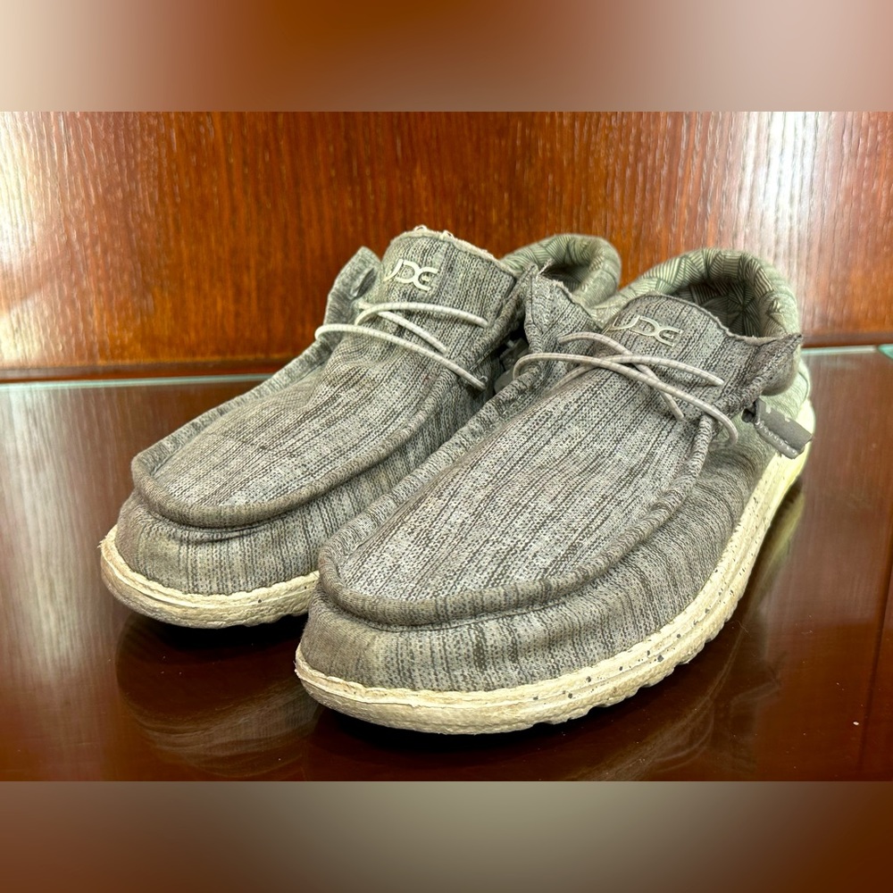 Men’s HEY DUDE Slip-on Shoes - Size 11 - Grey